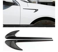 Persiennes de fenêtres latérales Garniture de Lame latérale de Voiture adaptée à Convient pour Mercedes Benz AMG V8 C200 C300 E300 E400 W213 W205 AMG(Bright Black)