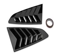 Persiennes de fenêtres latérales Persiennes de Custode arrière compatibles avec Ford Mustang 2015-2020, aileron, Panneau de Tuning latéral Persiennes fenêtre(Gloss Black)