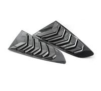 Persiennes de Lunette arrière Cache de volet latéral de Lunette arrière pour Ford Mustang 2015-2020, Autocollant décoratif, Prise d'air en ABS Pare-soleils pour vitres latérales Auto(Carbon)