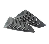 Persiennes de Lunette arrière Cache de volet latéral de Lunette arrière pour Ford Mustang 2015-2020, Autocollant décoratif, Prise d'air en ABS Pare-soleils pour vitres latérales Auto(Matte Black)