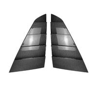 Persiennes de Lunette arrière Cache-Volant latéral de Lunette arrière pour Ford Mustang MK7 2024-2025 - Kit Garniture, Autocollant et Prise d'air pour Persienne Couverture(Carbon Fiber Look)