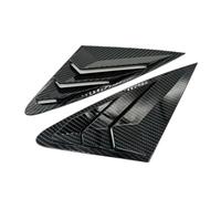 Persiennes de Lunette arrière Compatible avec Audi A4 A4L S4 B8 Berline 2009-2016 : Cache-Volant latéral de vitre arrière, Autocollant, Prise d'air en ABS Persienne Couverture(Carbon)