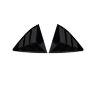 Persiennes de Lunette arrière Compatible avec Skoda Octavia MK4 Berline 2021-2023 : Cache-Volant latéral de vitre arrière, Autocollant, Prise d'air en ABS Persienne Couverture(Matte Black)