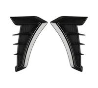 Persiennes de Lunette arrière Grille d'aération latérale d'aile de Voiture Noire Carbone, Cache Autocollant pour Prise d'air 3D, Compatible avec BMW E39 E46 E60 E61 E92 E93 Persienne Couverture(E93)