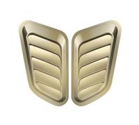 Persiennes de Lunette arrière Lot de 2 grilles d'aération latérales de Capot universelles pour Voiture, Autocollant décoratif en Fibre de Carbone. Pare-soleils pour vitres latérales Auto(Gold)