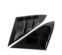Persiennes De Vitres Latérales Arrière - Aérations, Caches Et Garnitures Effet Carbone pour Civic 10e Génération 2016-2020 - Berline(Gloss Black)