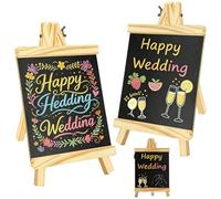 Persiiious 2 Pièces Petit Tableau Noir, 11.5x6.3in Chevalet Ardoise De Table Avec Support, Tableaux En Ardoise À Écrire, Pour Buffet, Etiquette Prix, Mariage, Fêtes, Boulangerie