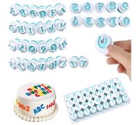 Persiiious 36 pièces Cutter Moule à Gâteau, Lettres Alphabet Nombre Découpoirs, Alphabet A-Z Numéro 0-9, Adapté à la Cuisson de Gâteaux, Bonbons Mous, Accessoires de Biscuits
