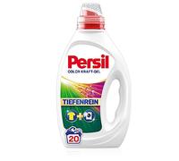 Persil Color Kraft-Gel (20 Waschladungen), Flüssigwaschmittel mit Tiefenrein Technologie, Colorwaschmittel für reine Wäsche und hygienische Frische für die Maschine, wirksam ab 20 °C