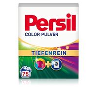 Persil Color Poudre Lessive en profondeur (75 lavages), lessive pour linge pur et fraîcheur hygiénique pour la machine, efficace de 20 °C à 60 °C