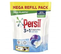 Persil Les capsules de lavage 3 en 1 non bio éliminent les taches la première fois pour un lavage doux près des peaux sensibles 1,350 kg (50 lavages)