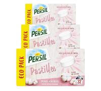 Persil Lessive en Pastilles Peaux Sensibles Fleur de Coton, 96 Lavages | Lessive efficace dès 30°, Parfum hypoallergénique, Formule dermatologique pour peaux sensibles, Pratique dosage précis