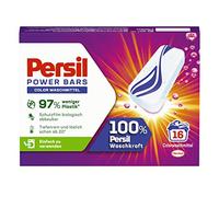 Persil Lessive Power Bars Color (16 lavages), lessive colorée pré-dosée dans un emballage durable, pour un linge hygiénique et pur dès 20 °C