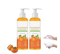 Persimmon Body Wash for Old People Smell, Natural Deodorant Bar Soap for Strong Odor Control, Cleansing Body Deodorizing Wash Gel with Persimmon, Refreshes Body (2)
