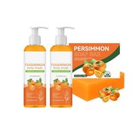 Persimmon Body Wash for Old People Smell, Natural Persimmon Soap Body Wash Odor Control, Deodorizing Soap with Persimmon for for Face & Body, Deep Cleansing (2)