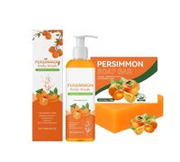 Persimmon Body Wash for Old People Smell, Natural Persimmon Soap Body Wash Odor Control, Deodorizing Soap with Persimmon for for Face & Body, Deep Cleansing (1)
