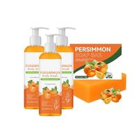 Persimmon Body Wash for Old People Smell, Natural Persimmon Soap Body Wash Odor Control, Deodorizing Soap with Persimmon for for Face & Body, Deep Cleansing (3)