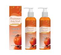 Persimmon Body Wash Kaki Gel douche contre les odeurs corporelles - Savon naturel comme déodorant pour l'odeur de l'âge et les pieds transpirants, nettoyant pour avant-bras et parties intimes, avec