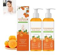 Persimmon Body Wash, Persimmon Soap Body Wash for Body Odor, Savon déodorant naturel à l'extrait de kaki, Old People Smell Remover pour femmes et hommes, 120ml (2)