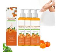 Persimmon Body Wash pour l'odeur du corps, Body & Face Wash pour les personnes âgées Odour-hydratant nettoyage peau lisse, nettoyage profond gel de douche hydratant (3)