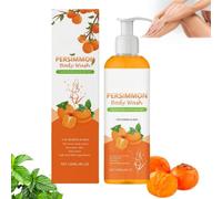 Persimmon Body Wash pour l'odeur du corps, Body & Face Wash pour les personnes âgées Odour-hydratant nettoyage peau lisse, nettoyage profond gel de douche hydratant (1)