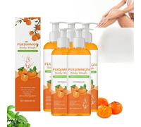 Persimmon Body Wash pour l'odeur du corps, Body & Face Wash pour les personnes âgées Odour-hydratant nettoyage peau lisse, nettoyage profond gel de douche hydratant (5)