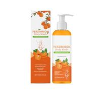 Persimmon Gel douche corporel Persimmon anti-transpirant avec persimmon, gel douche nettoyant naturel, nettoyant pour le corps biologique, pour hommes et femmes, tous types de peau (1 pièce)