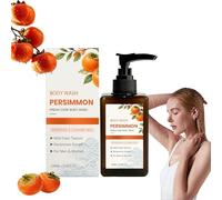 Persimmon Gel douche pour le contrôle des odeurs corporelles, savon liquide permis pour les personnes âgées, savon désodorisant purifiant, savon non enal avec aisselles d'arbre à thé (1 pièce)