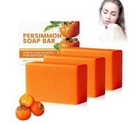 Persimmon Soap Bar for Old People Smell, Persimmon Soap Bar for Body Odor, barre de savon au kaki pour désodoriser et éliminer les odeurs corporelles, nettoyage en profondeur et rafraîchissant (3)