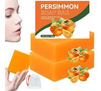 Persimmon Soap for Body Odor, Body Bar Soap for Old People Smell, Handmade Natural Soaps for Better Skin, Deeply Moisturizing Bath Wash for Women & Men 100g (2)