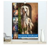 Persischer Windhund (hochwertiger Premium Wandkalender 2026 DIN A2 hoch), Kunstdruck in Hochglanz: Der Persische Windhund auch bekannt als Saluki ist ... jahrhunderten im Nahen Osten gezüchtet wird.
