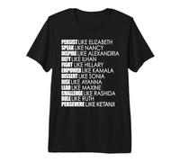 Persist Like Elizabeth Ruth Persevere KETANJI KBJ Meme T-Shirt Haut de Gamme