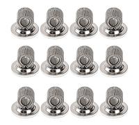 Persistence 12 PCS en Acier Inoxydable Stylo Porte-Crayon Clips avec Boucle de Ressort RéGlable Auto-AdhéSif Stylo Clip Titulaire