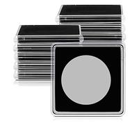 Persistence 20 Pcs Argent Dollar Coin Holder, 2 X 2 Half Dollar Coin Holder Coin Capsule Coin Snap Plastic Coin Holder, 37.5Mm