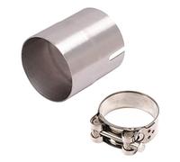 Persistence 51Mm à 54Mm Moto Tuyau D'éChappement DiamèTre Convertisseur Moto en Acier Inoxydable RéDucteur Adaptateurs Accessoires