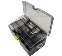 Persistence Boîte de pêche double couche pour appâts - Boîte de rangement - Organisateur de conteneur - Accessoires