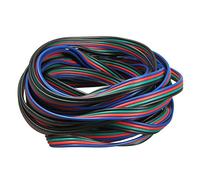 Persistence Câble de connexion 4 broches pour bandes LED RVB 3528 5050 - Multicolore - 5 m