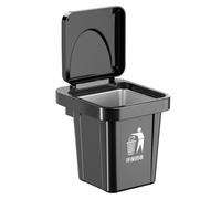 Persistence Cendrier mural en acier inoxydable avec couvercle, en forme de poubelle, pour salle de bain, salon, sans choc, salle de bain A