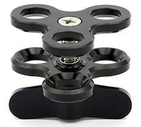 Persistence Joint à rotule en alliage d'aluminium 3 sections Support de serrage pour rotule Support de lampe pour plongée sous-marine Accessoires pour noir