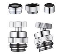 Persistence Kit d'adaptateur de d'évier multi-filetage adaptateur de tuyau d'arrosage 1,9 cm filetage GHT argent