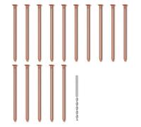 Persistence Lot de 15 clous en cuivre pur pour tuer les racines des souches d'arbres, 8,9 cm de long, clous en cuivre pur avec perceuse, pointes pour enlever les souches