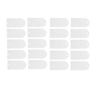 Persistence Lot de 20 étiquettes « chaise » en acrylique, en forme d'arc, vides, réservées, transparentes