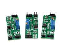 Persistence Lot de 3 modules de comparateur de tension LM393 3,5-24 V avec indicateur LED haut niveau de sortie analogique