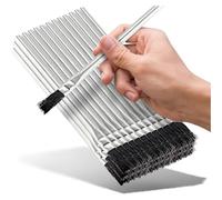 Persistence Lot de 48 pinceaux à acide en crin de cheval jetables pour le travail du bois, pinceaux époxy de 0,9 cm