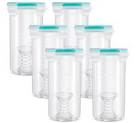 Persistence Lot de 6 boîtes de rangement hermétiques pour peinture de retouche avec couvercles faciles à utiliser