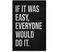 Persistence Over Perfection Quote Poster Office Decor