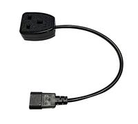 Persistence Prise de Sortie IEC320 C14 vers UK BS1363A, Prise Mâle IEC C14 vers Prise UK 3Pin Câble Adaptateur Secteur pour PDU UPS (0.)