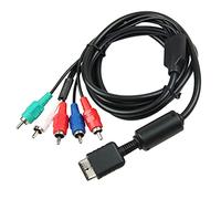 Persistence Ypbpr Câble AV 5 fils pour PS2//Slim HDTV-Ready TV HD Composant AV 5 fils Noir 1,8 m
