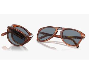 Persol 0PO714SM 54 096/56 Le Pliable Steve McQueen-Terre De Sienne Bleu Clair
