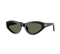Persol Femme Persol PO0052S 95/58 Lunettes de soleil Acétate Noir Vert Papillon Polarisé